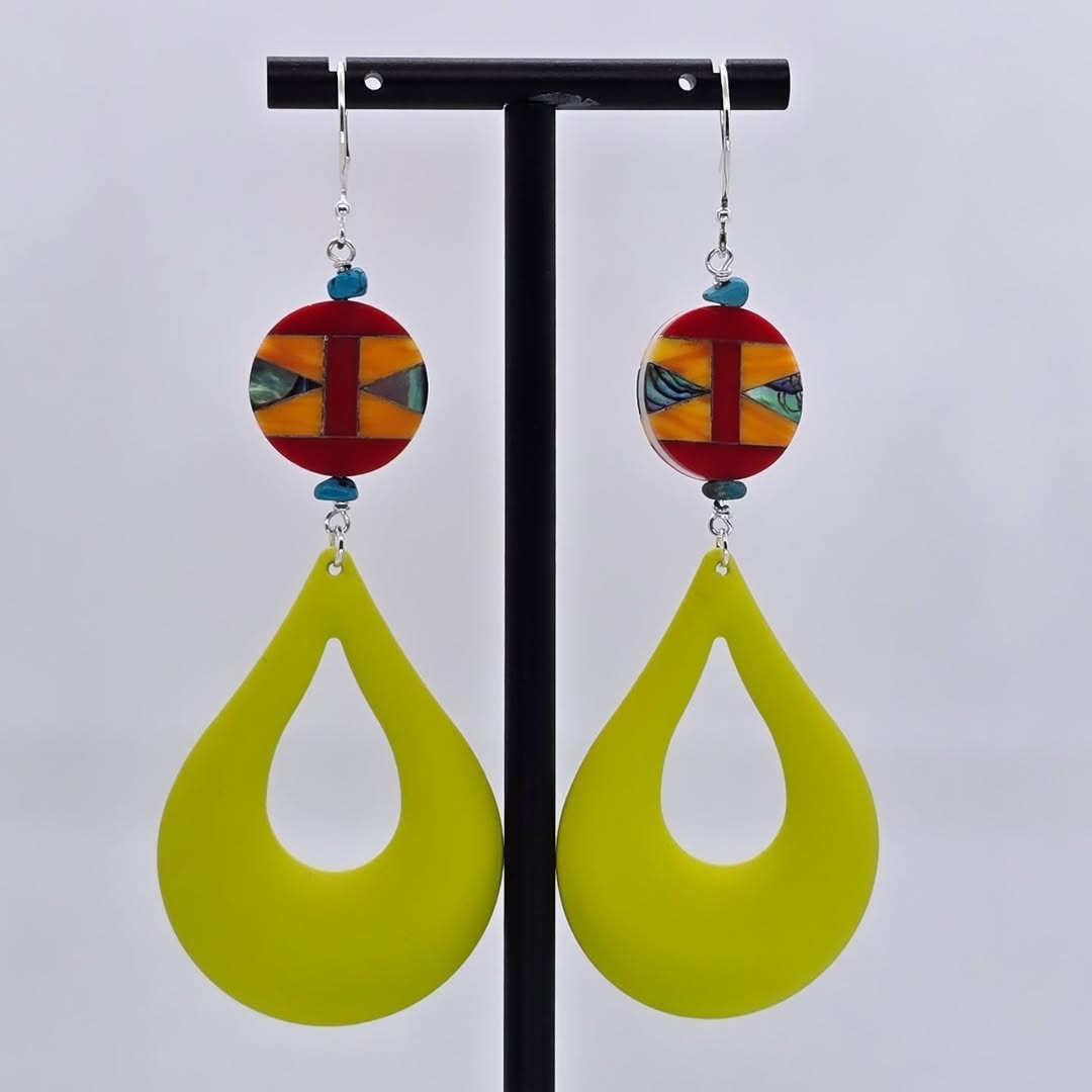 Sunset Drip Hoops