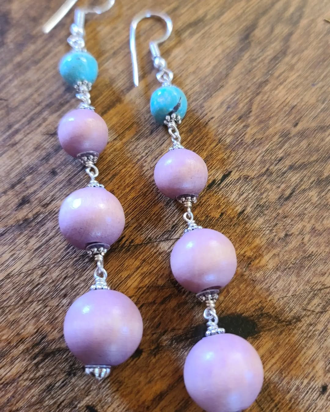 Kingman Turquoise and Lavender Beads